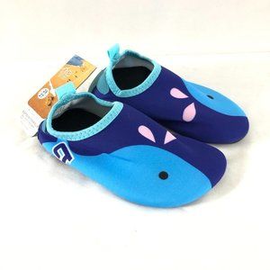 Cituo Toddler Boys Water Shoes Slip On Whale Blue Size 26/27 US 9/10